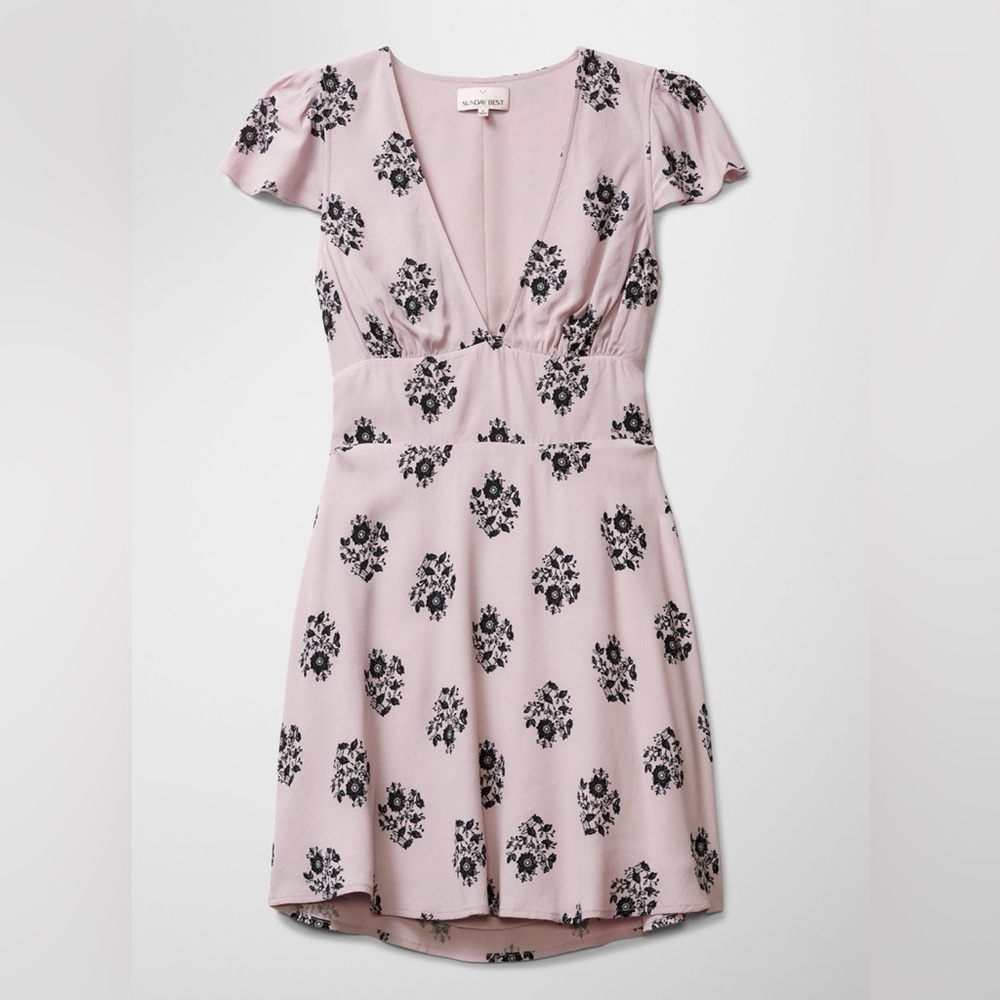 Sunday Best Rand dress size 6 in pink flower pattern